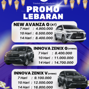 Promo Sewa Mobil Lebaran 2026